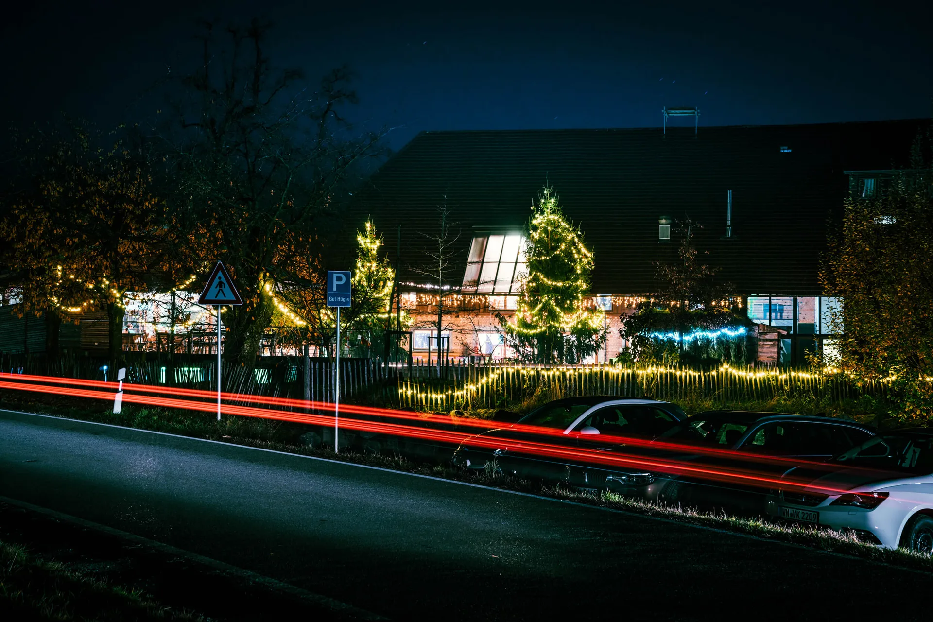 Vy: julfester på upplevelsegården Gut Hügle i Ravensburg